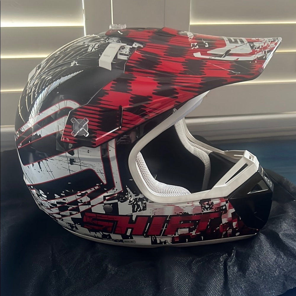 Shift Racing Red and Black Helmet
